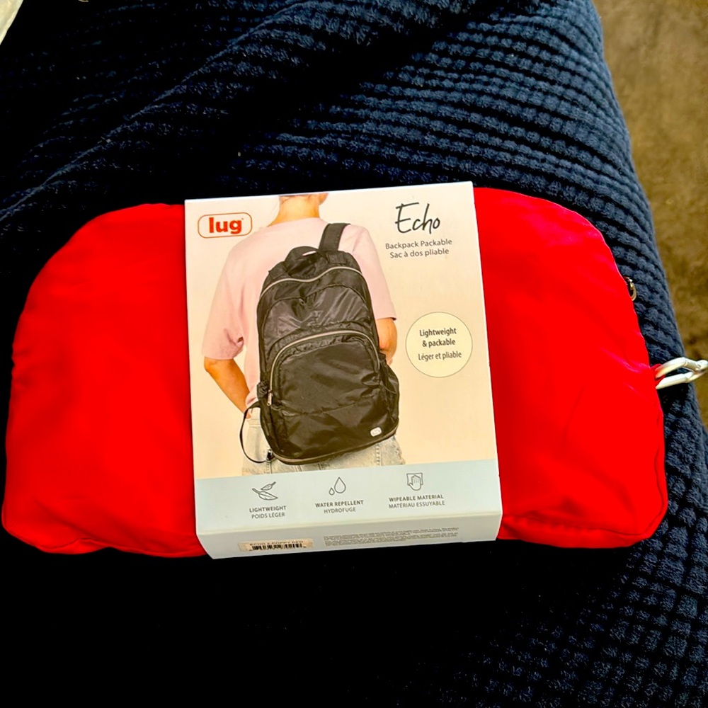 NWOT!! - Lug Echo 2 SE Packable Backpack in Poppy Red!!!!